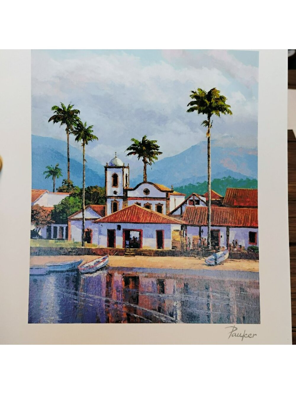Alex Pauker Reflections Seriolithograph With Certificate Of Authenticity 8.5 X 7